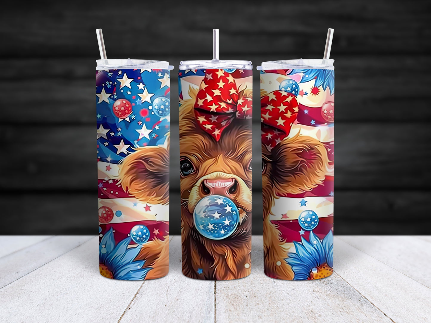 Bubblegum USA Cow Tumbler