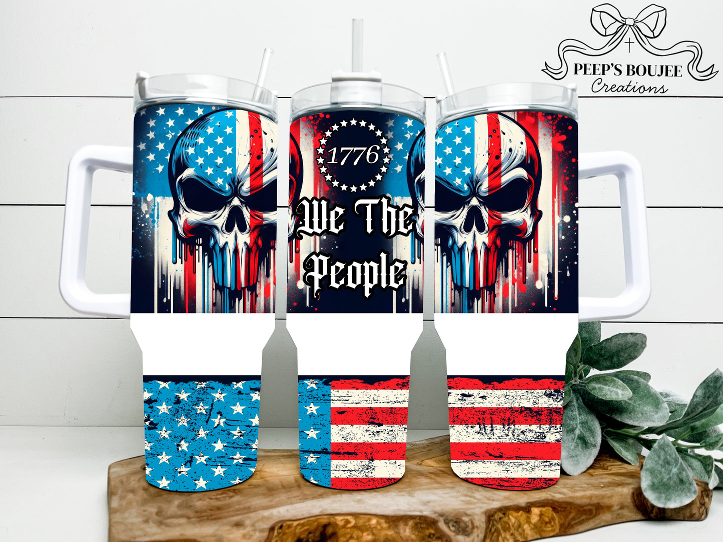 We the People Skull 40oz Tumbler