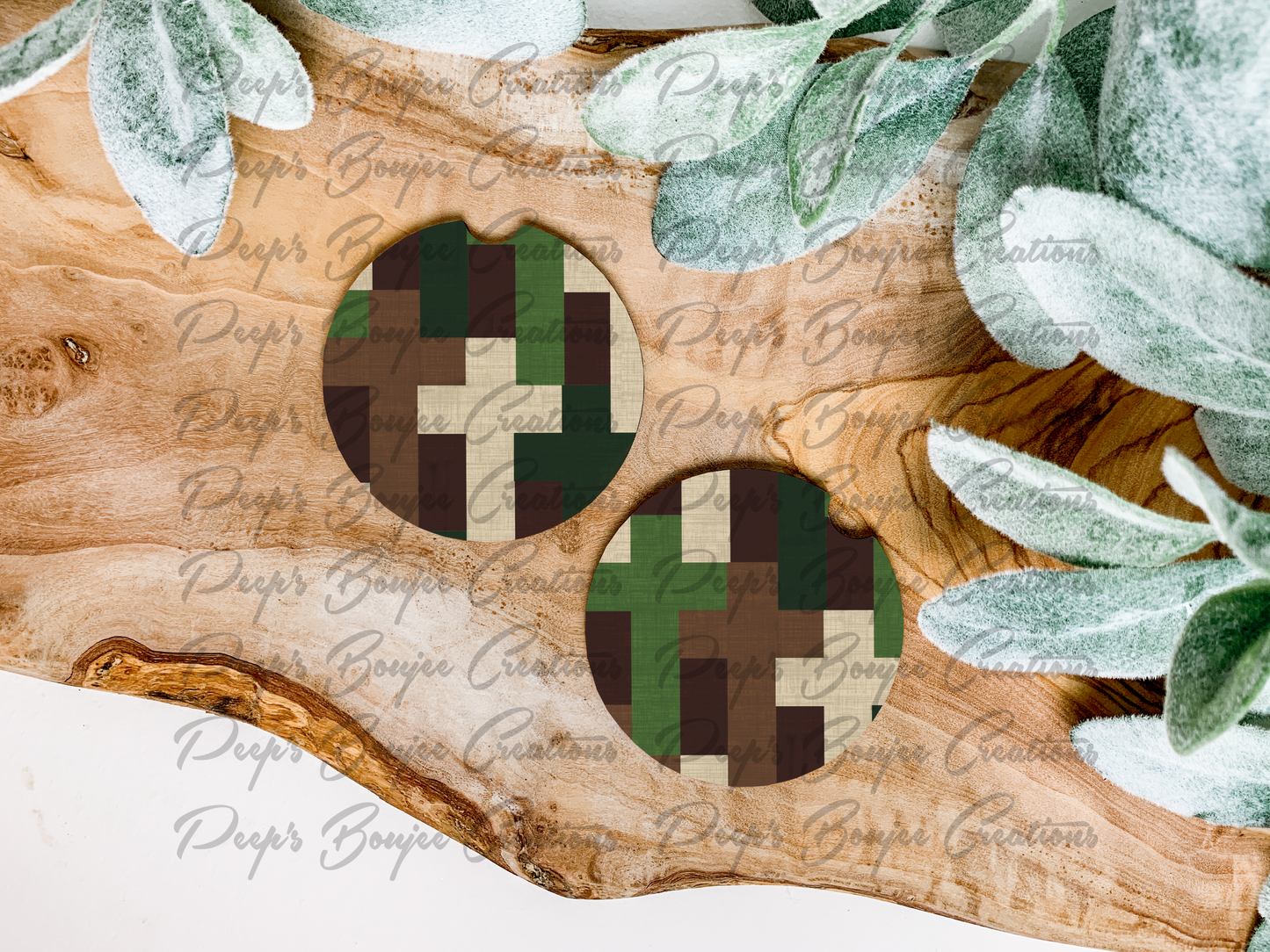Camo Crosses Coasters