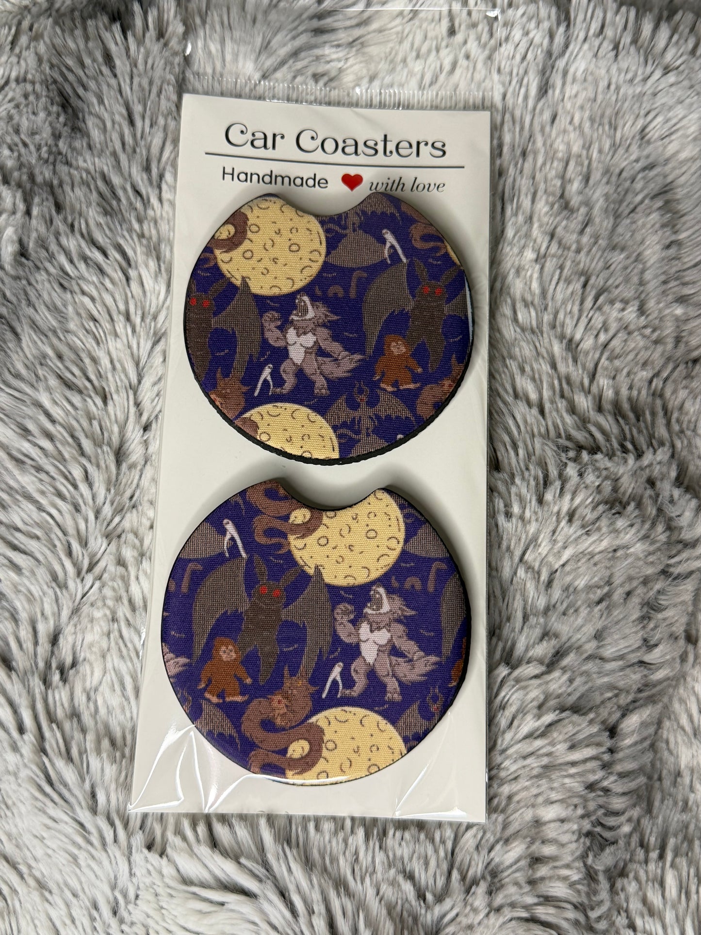 Cryptids Car Coasters