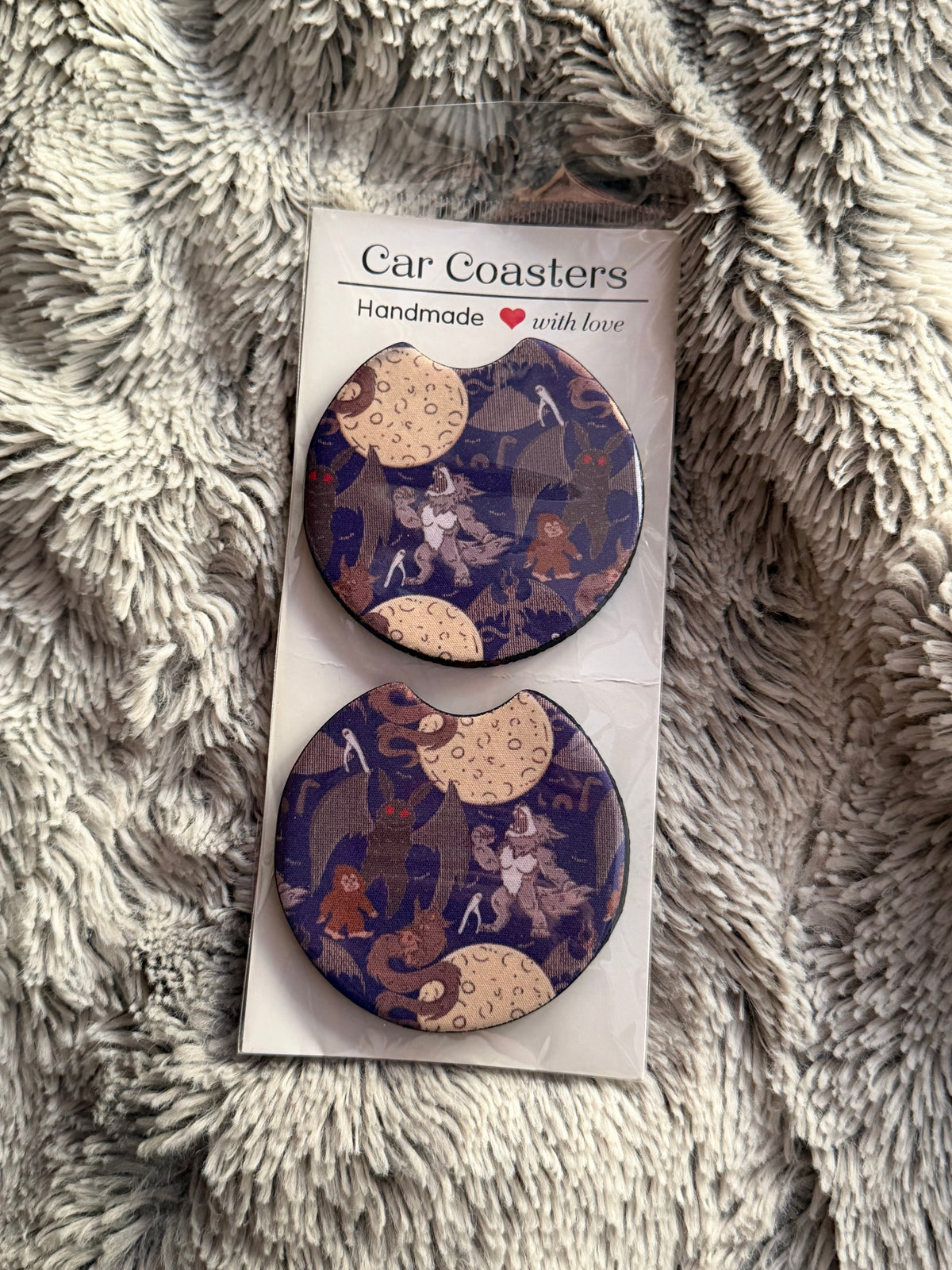 Cryptid Car Coasters
