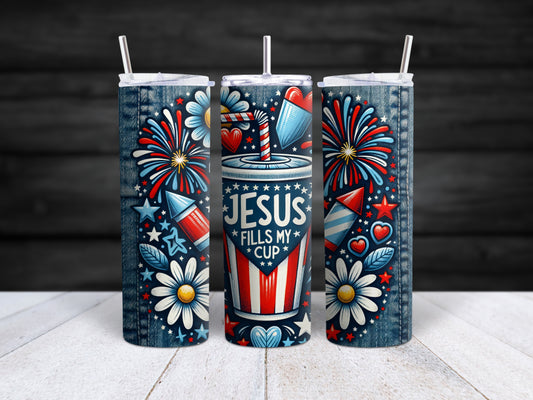Jesus Fills My Cup Tumbler
