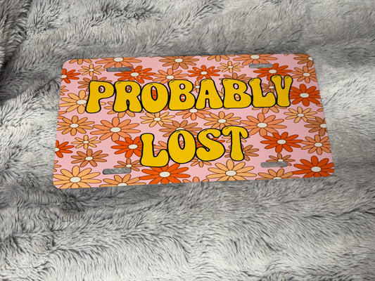 Probably Lost License Plate