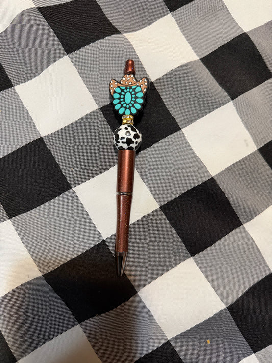 Yee Haw Beaded Pen