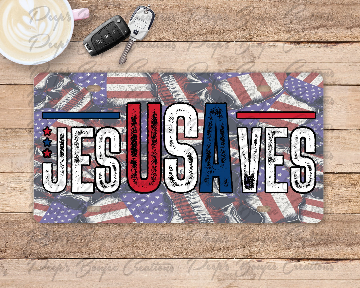 JesUSAves License Plate