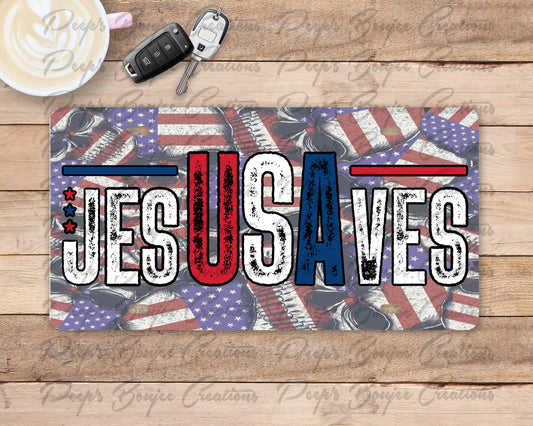 JesUSAves License Plate