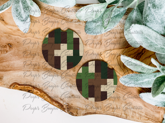 Camo Crosses Coasters