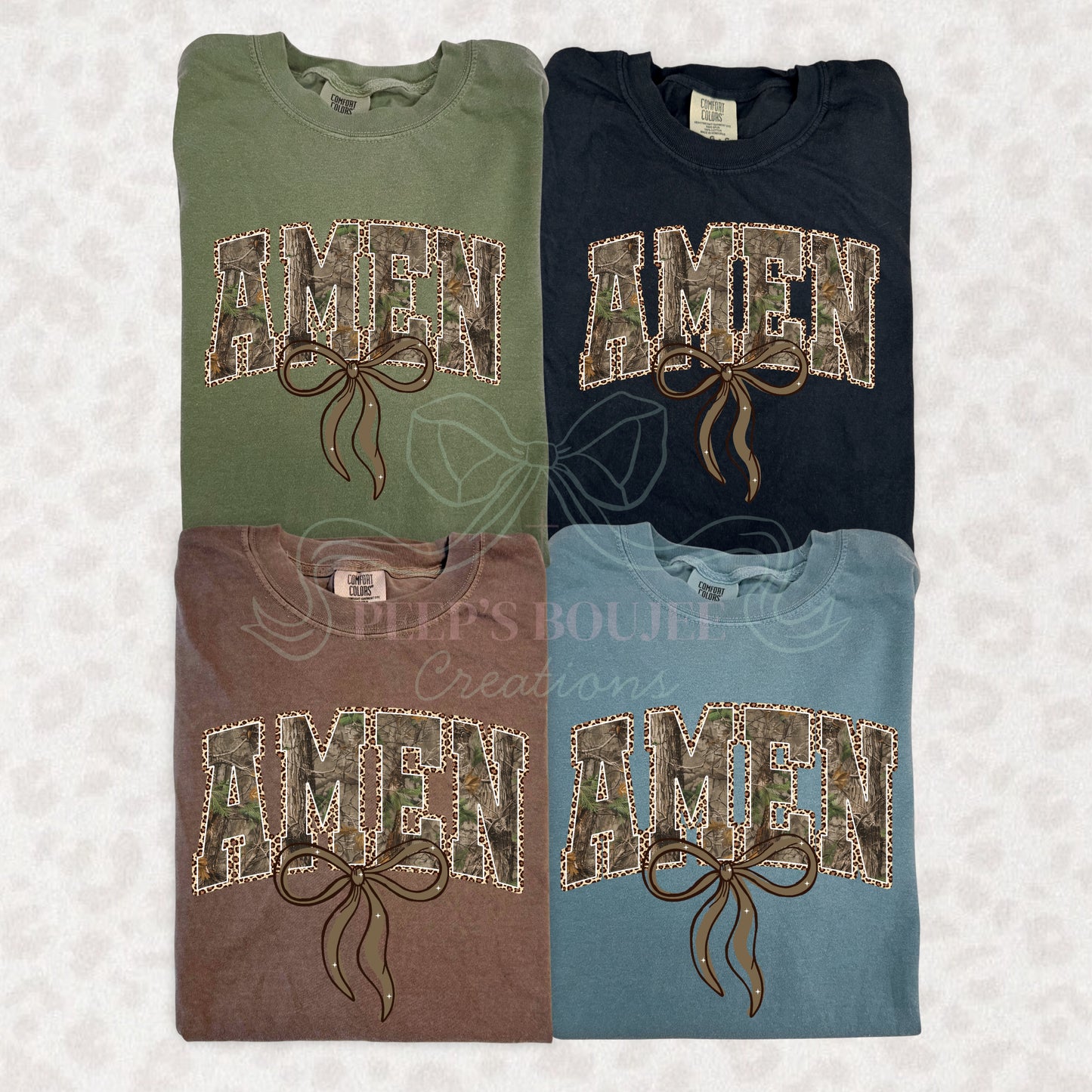 Amen Camo Bow Shirt Sweatshirt Hoodie