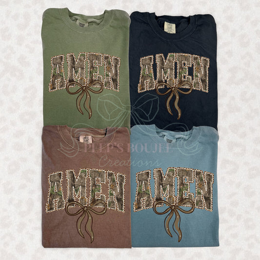 Amen Camo Bow Shirt Sweatshirt Hoodie
