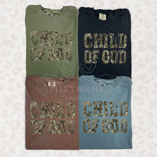 Child of God Camo Shirt Sweatshirt Hoodie