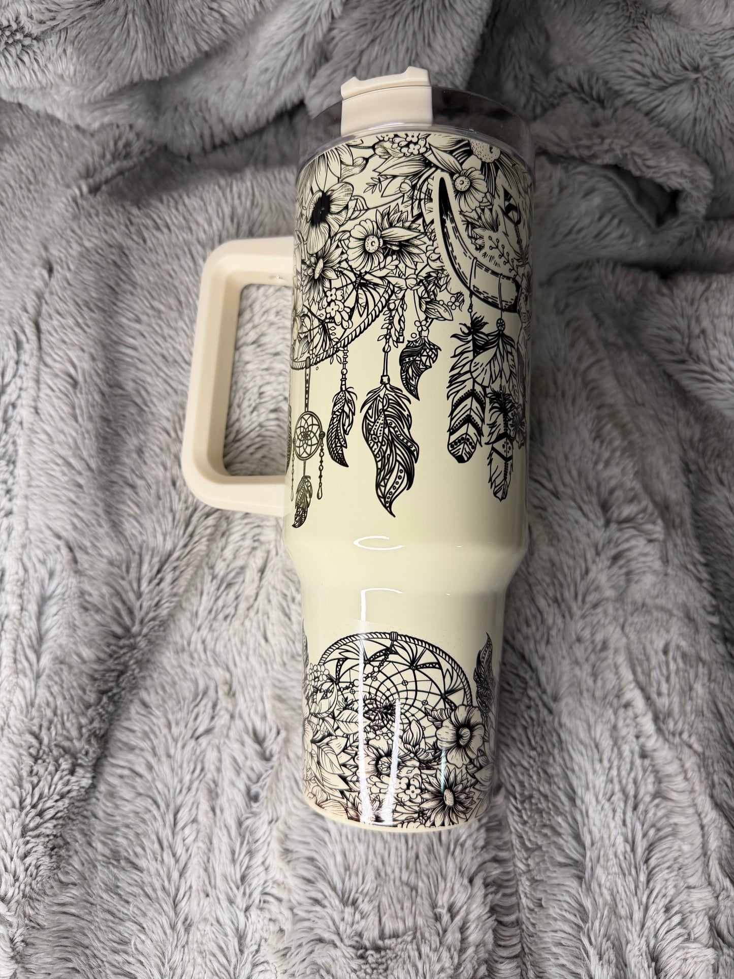 Western Bull Skull 40oz Tumbler