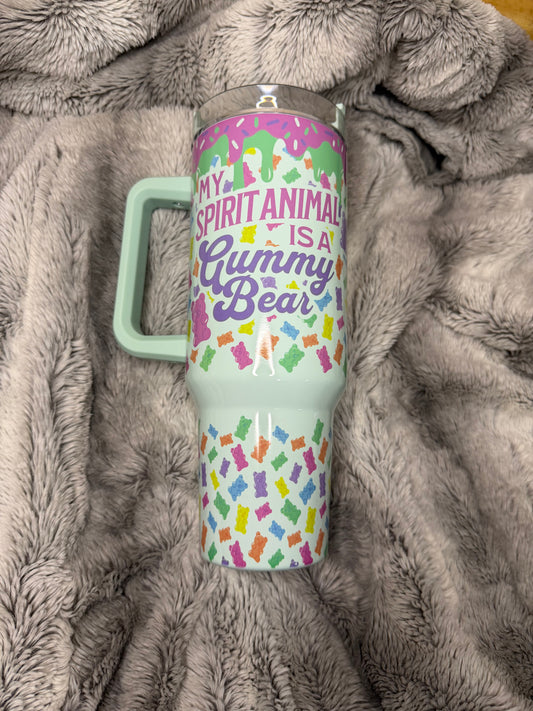 My Spirit Animal is a Gummy Bear 40oz Tumbler