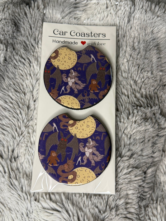 Cryptids Car Coasters