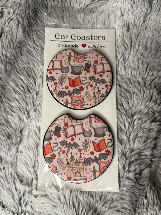 Romantasy Car Coasters