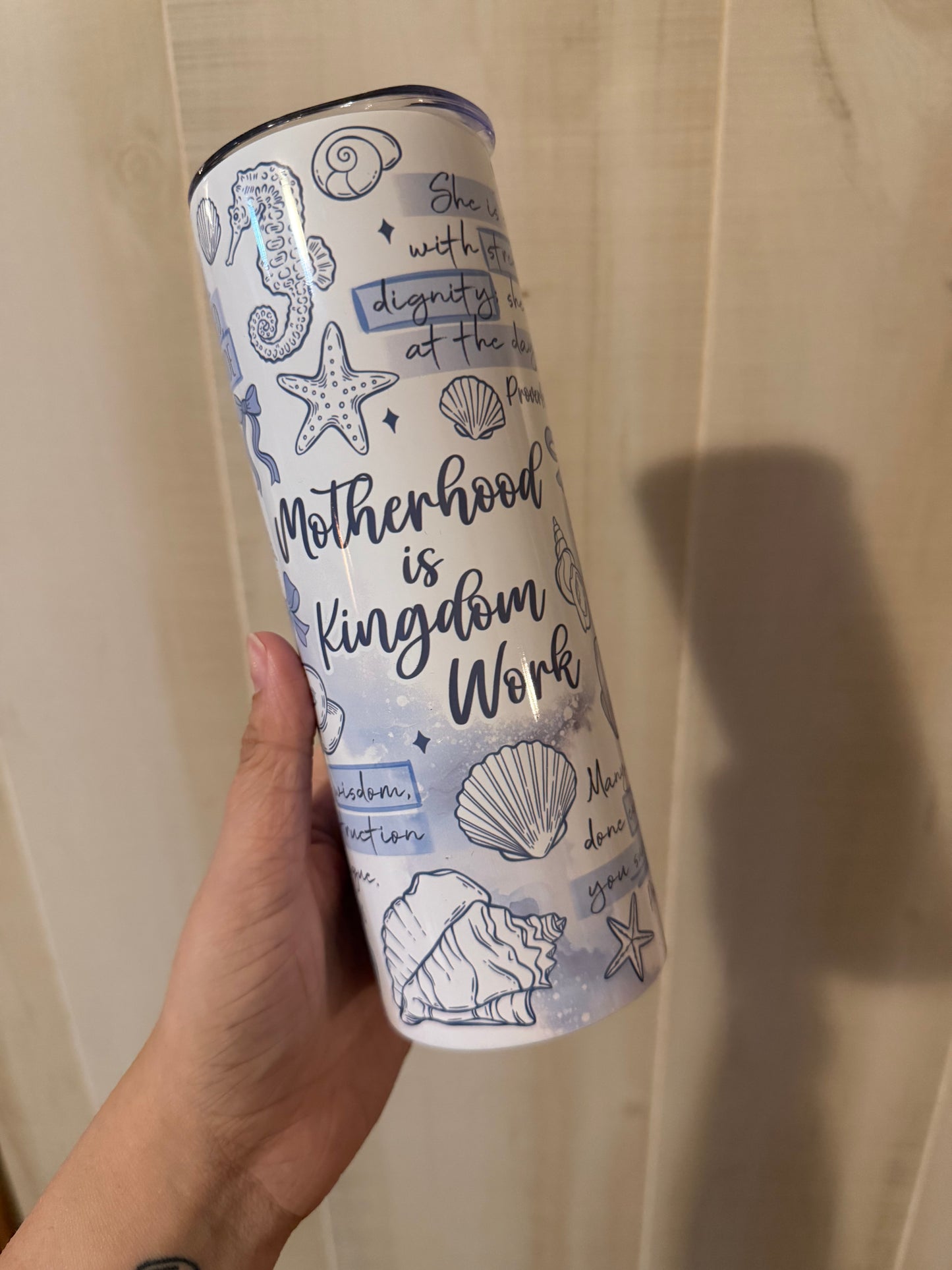Motherhood is Kingdom Work 20oz Tumbler Ready to Ship