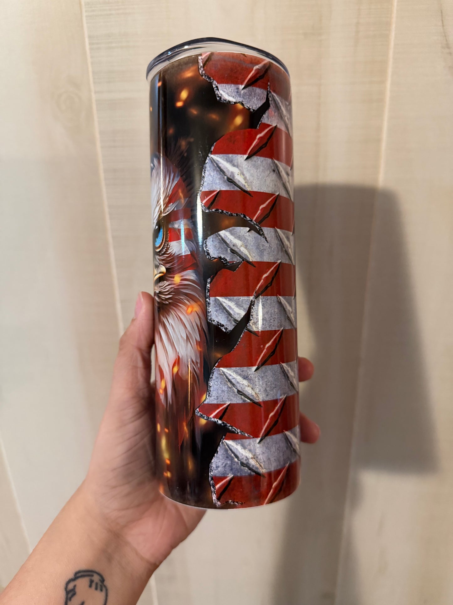 Eagle Flag 20oz Tumbler Ready to Ship