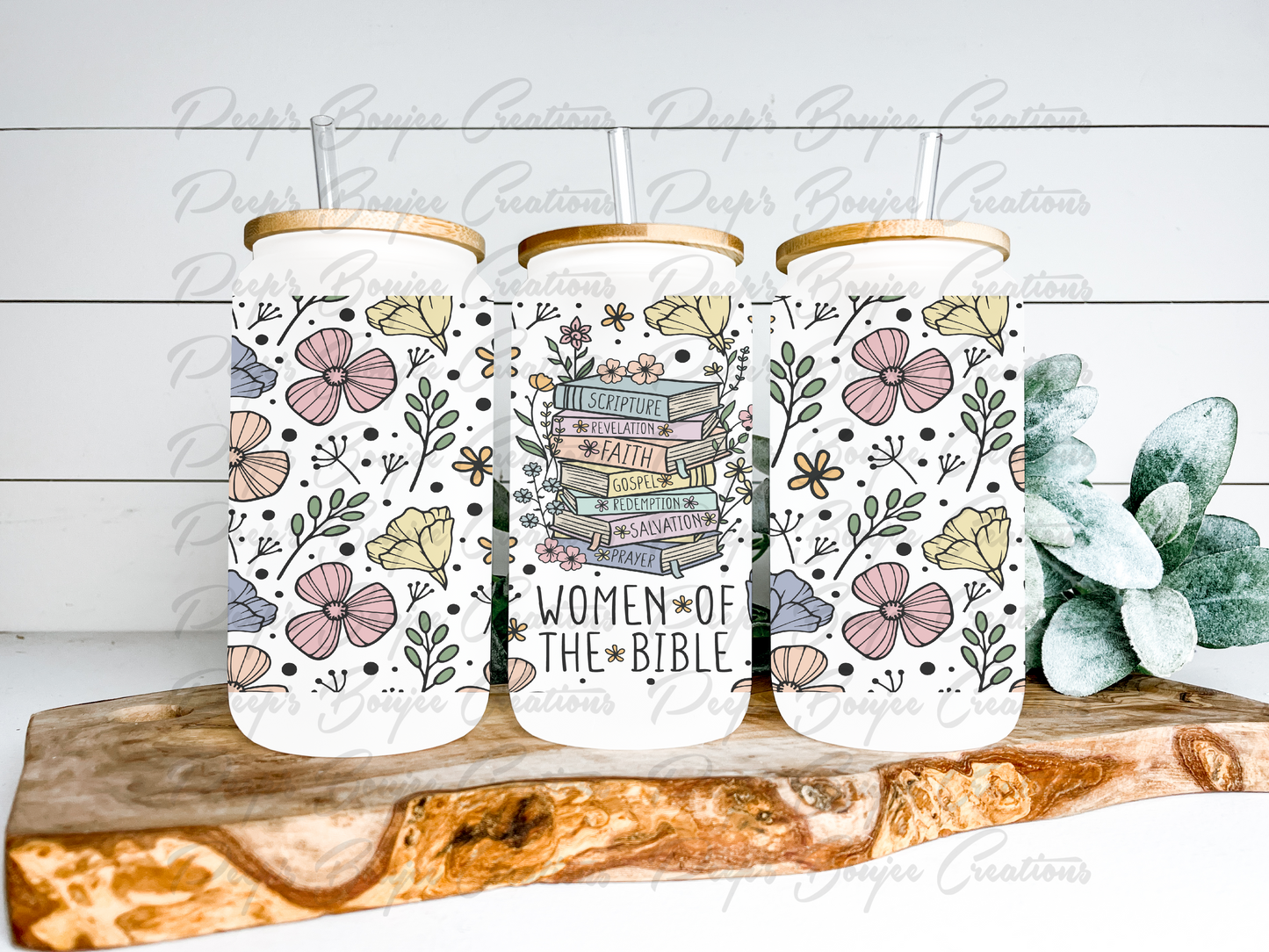 Women of the Bible 16oz Glass