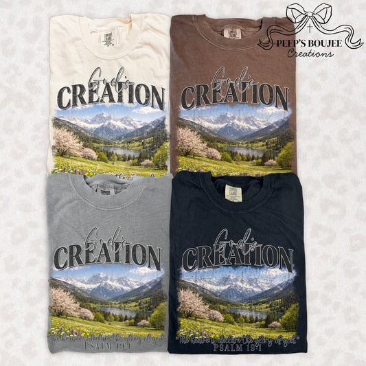 God’s Creation Psalm 19:1 Short Sleeve