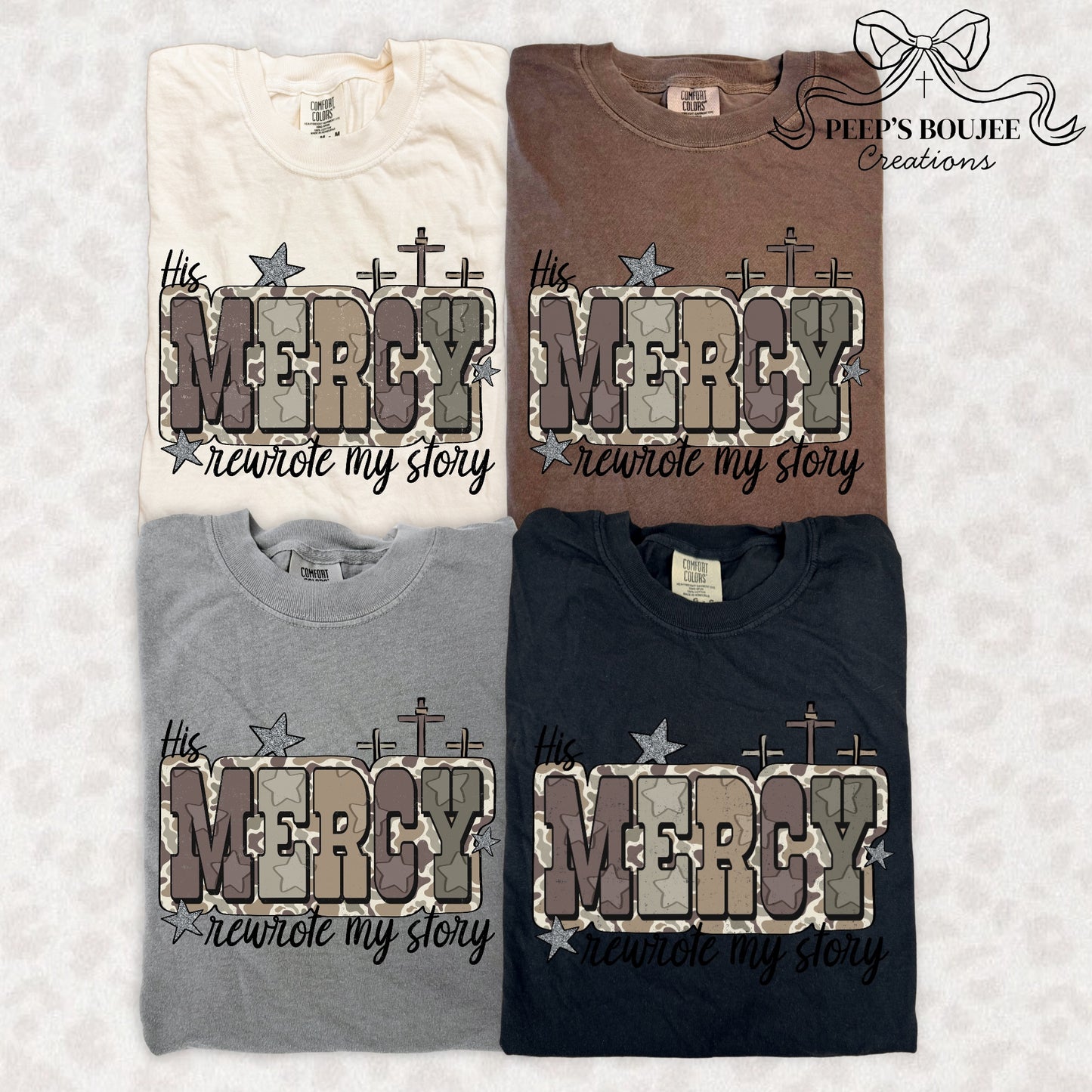 His Mercy Rewrote My Story Short Sleeve