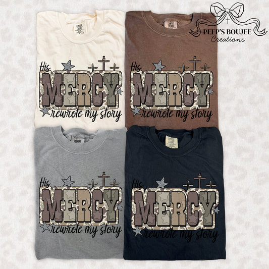 His Mercy Rewrote My Story Short Sleeve