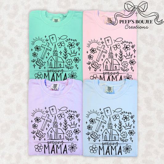 Praying Mama Doodle Short Sleeve