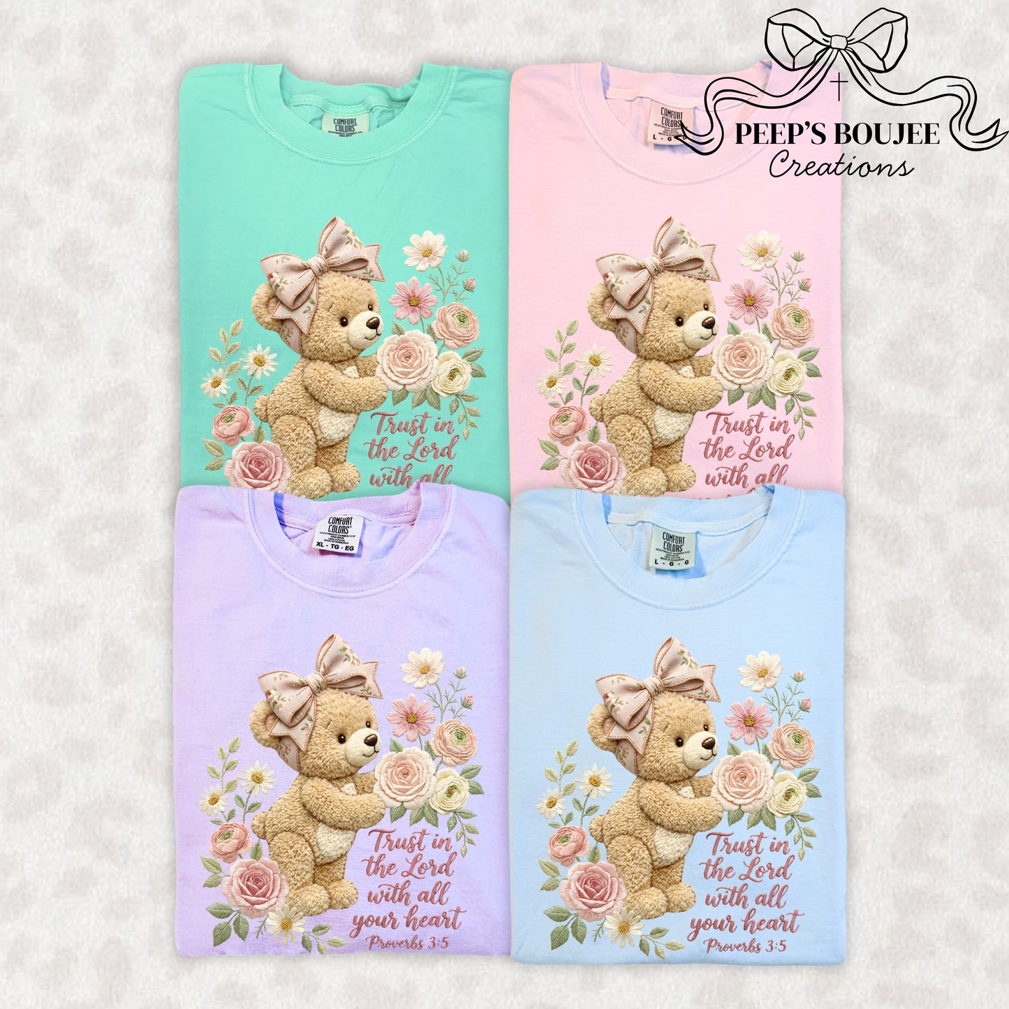 Trust in the Lord With All Your Heart Teddy Short Sleeve