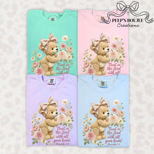 Trust in the Lord With All Your Heart Teddy Short Sleeve