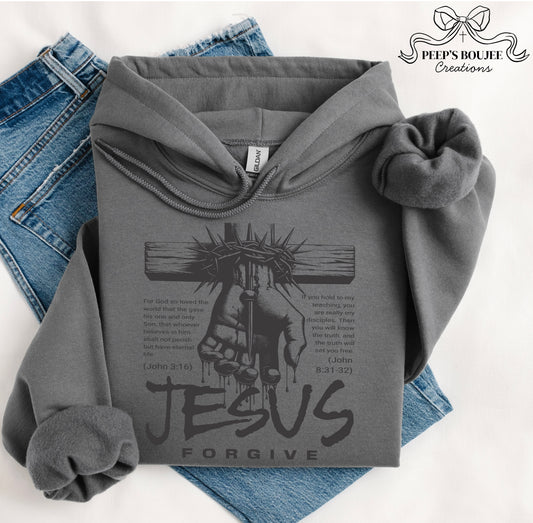 Jesus Forgive Hoodie or Sweatshirt