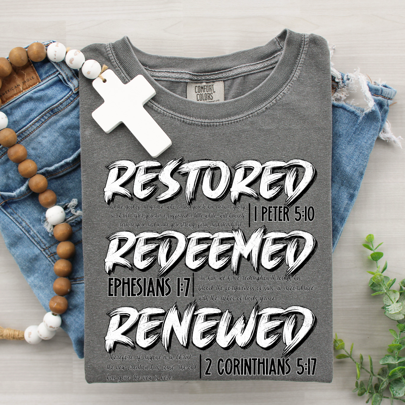 Restored Redeemed Renewed Short Sleeve
