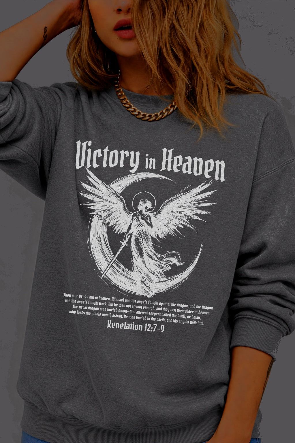 Victory in Heaven Hoodie or Sweatshirt