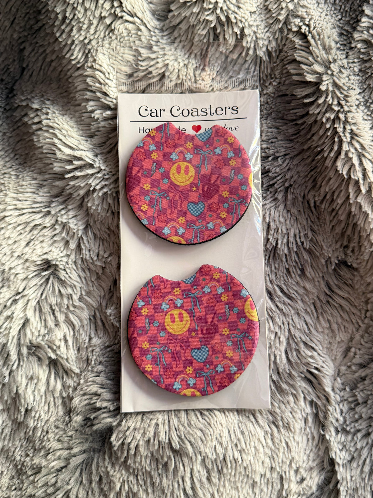 Smiley Car Coaster