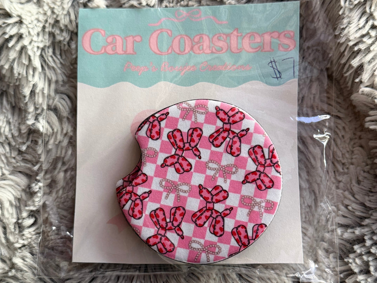 Balloon Dog Car Coasters