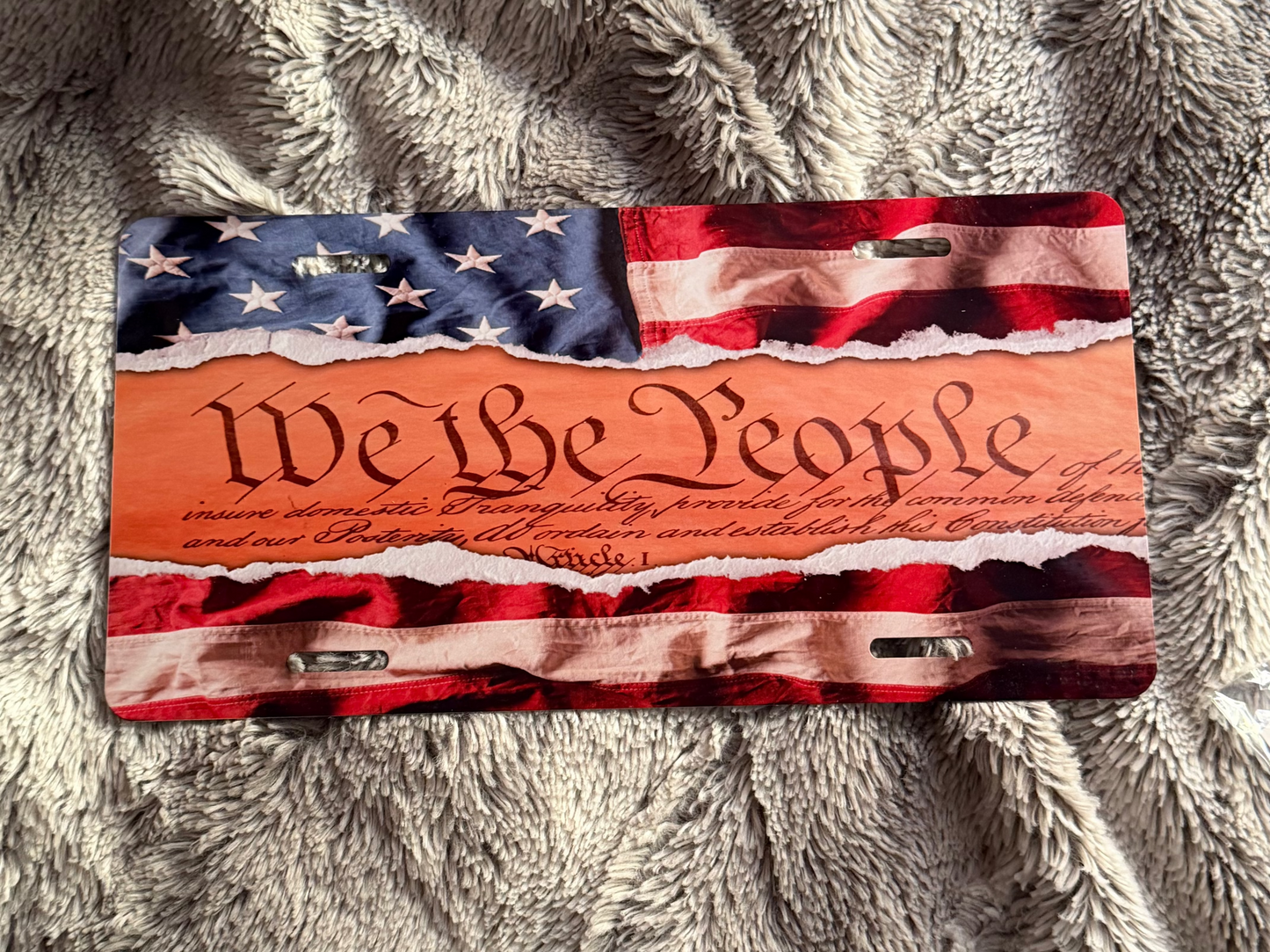 We the People License Plate
