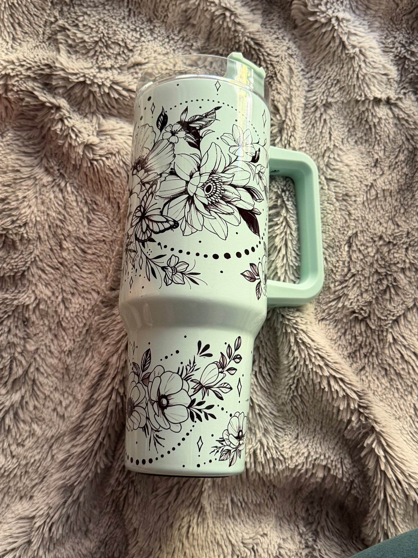 Floral 40oz Tumbler Ready to Ship